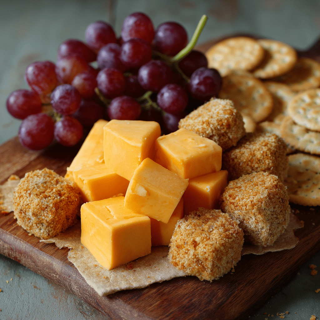 Cheese Cubes and Crackers