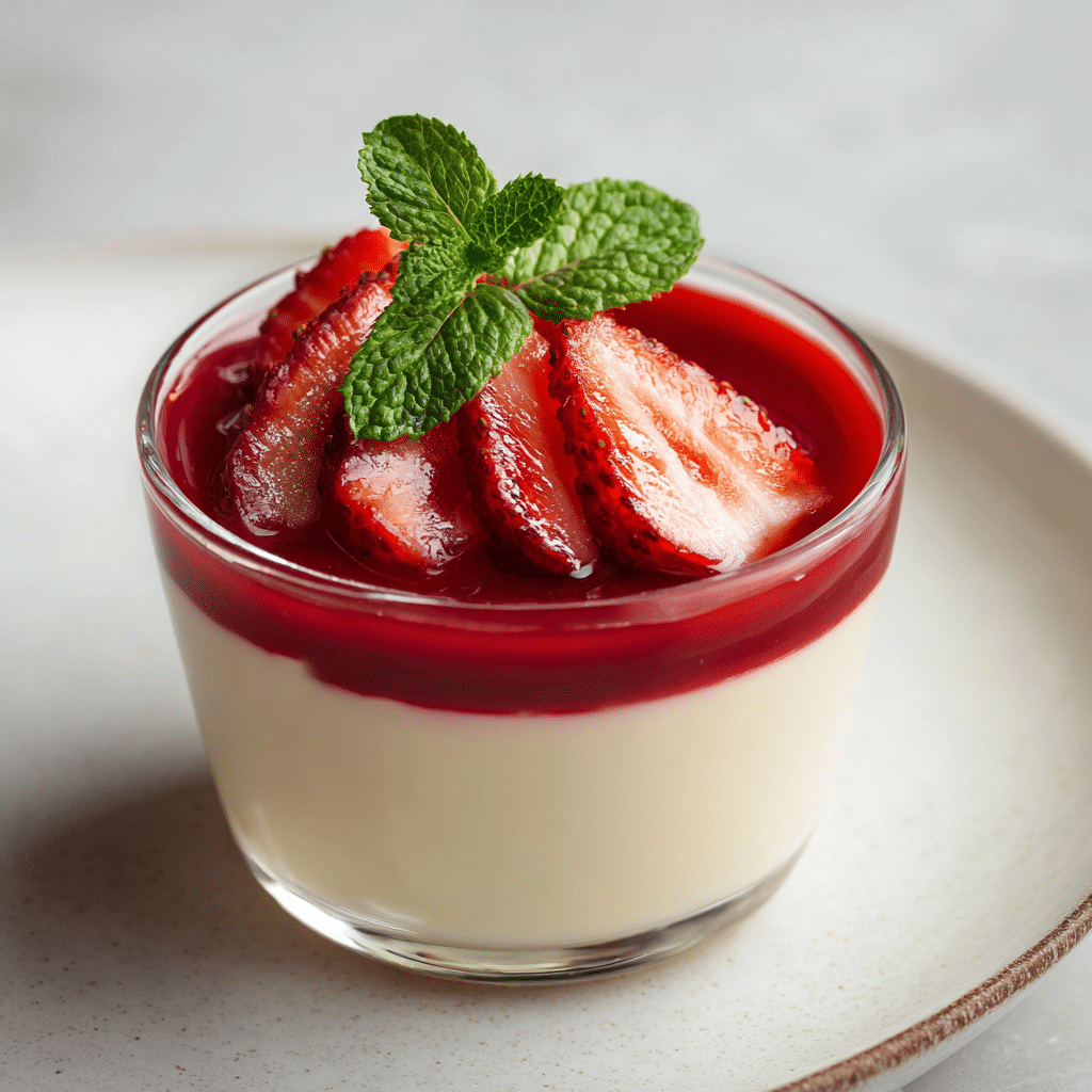 Strawberry Panna Cotta