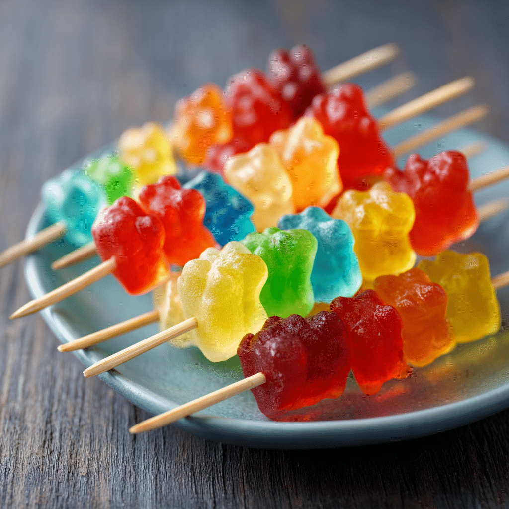 Gummy Candy Skewers