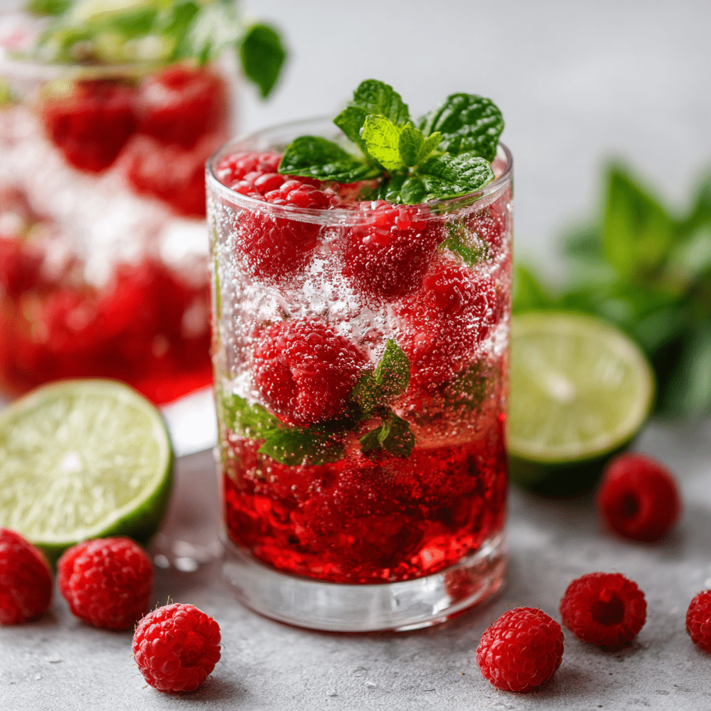 Raspberry Mojito (Non-Alcoholic)