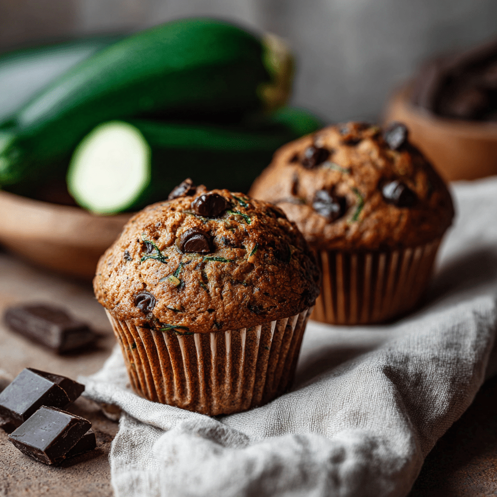 Zucchini Chocolate Chip Muffins