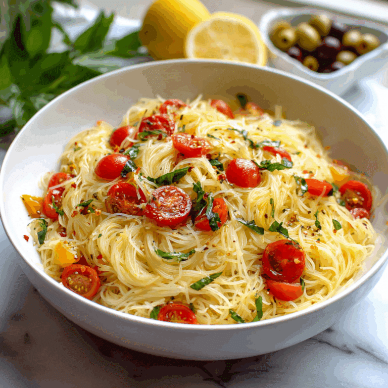 Angel Hair Pasta with Fresh Tomatoes