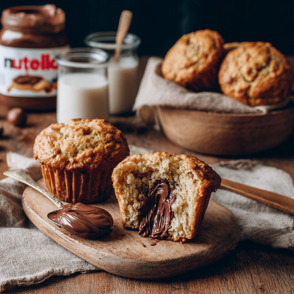 Nutella Swirl Muffins