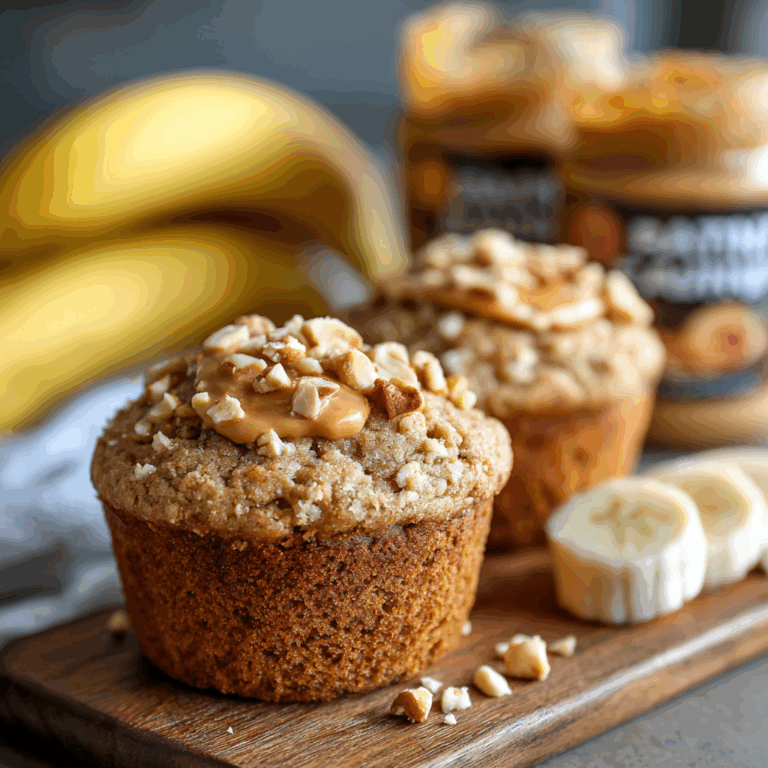 Peanut Butter Banana Muffins