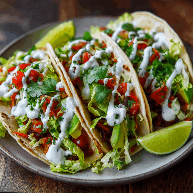 Veggie Tacos Without Sauces