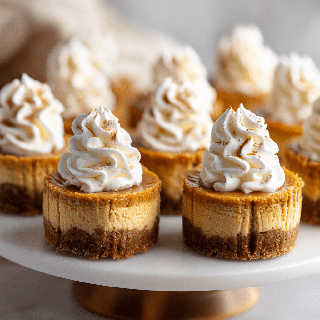 Mini Pumpkin Cheesecake Bites