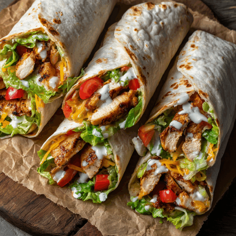 Grilled Chicken Wraps Without Sauces