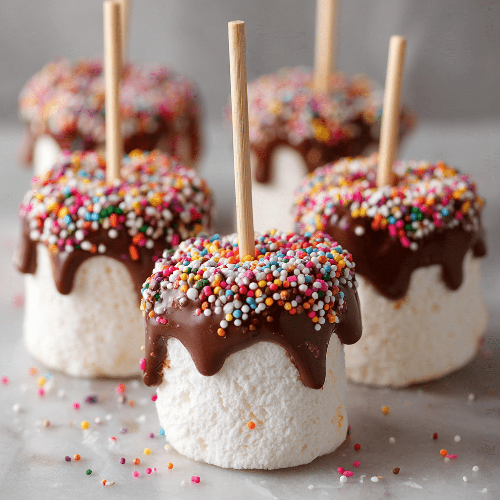 Chocolate-Dipped Marshmallows