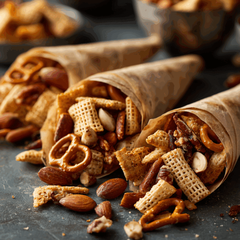 Snack Mix in Cones