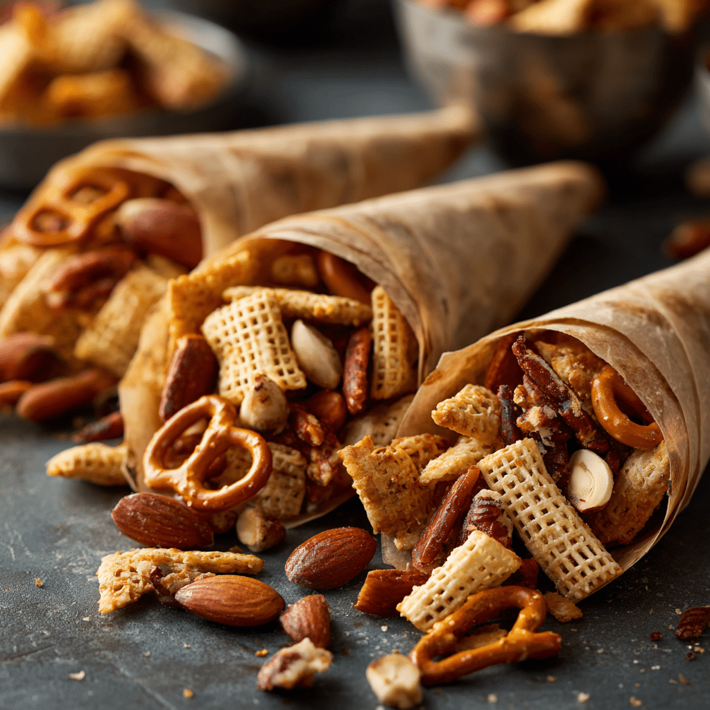 Snack Mix in Cones