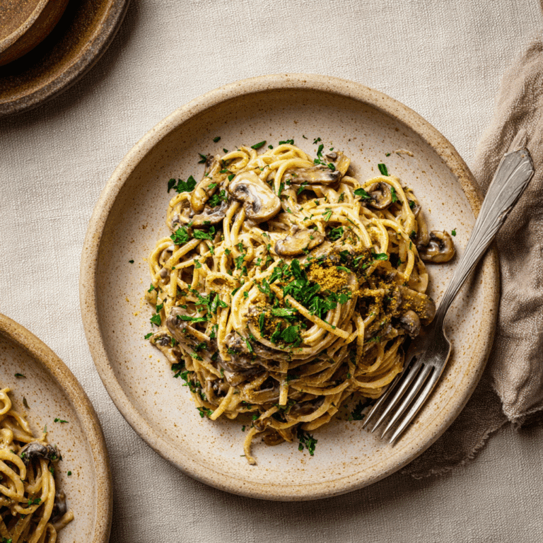 Vegan Mushroom Pasta