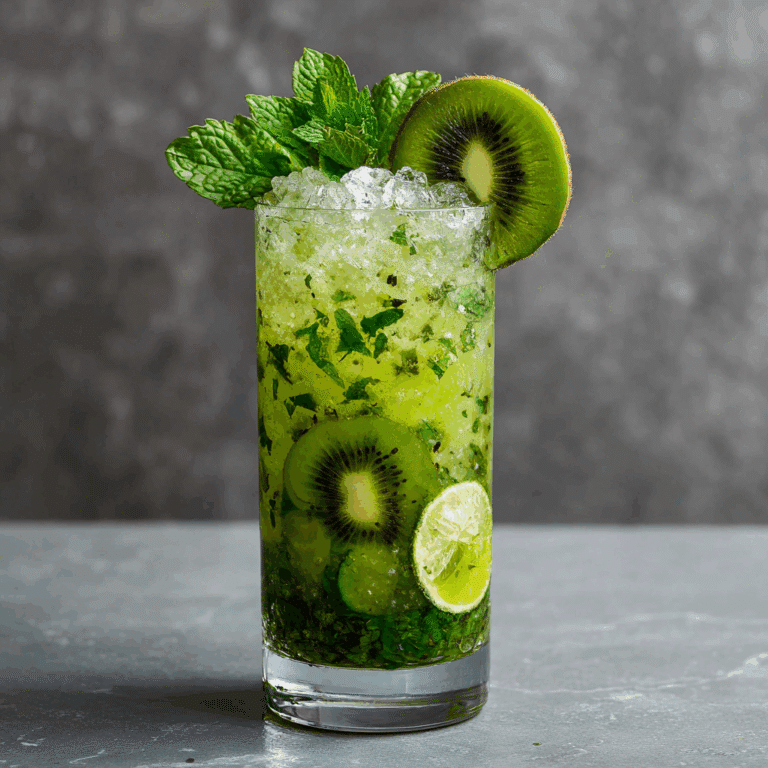 Kiwi Mojito Mocktail
