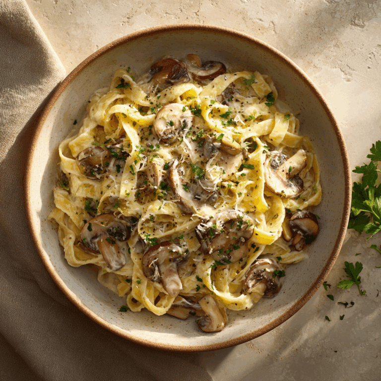 Mushroom Alfredo (Light)