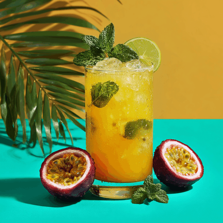Passionfruit Mojito Mocktail