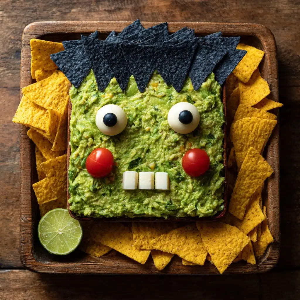 Monster Munch: 5-Minute Guacamole Frankenstein Recipe
