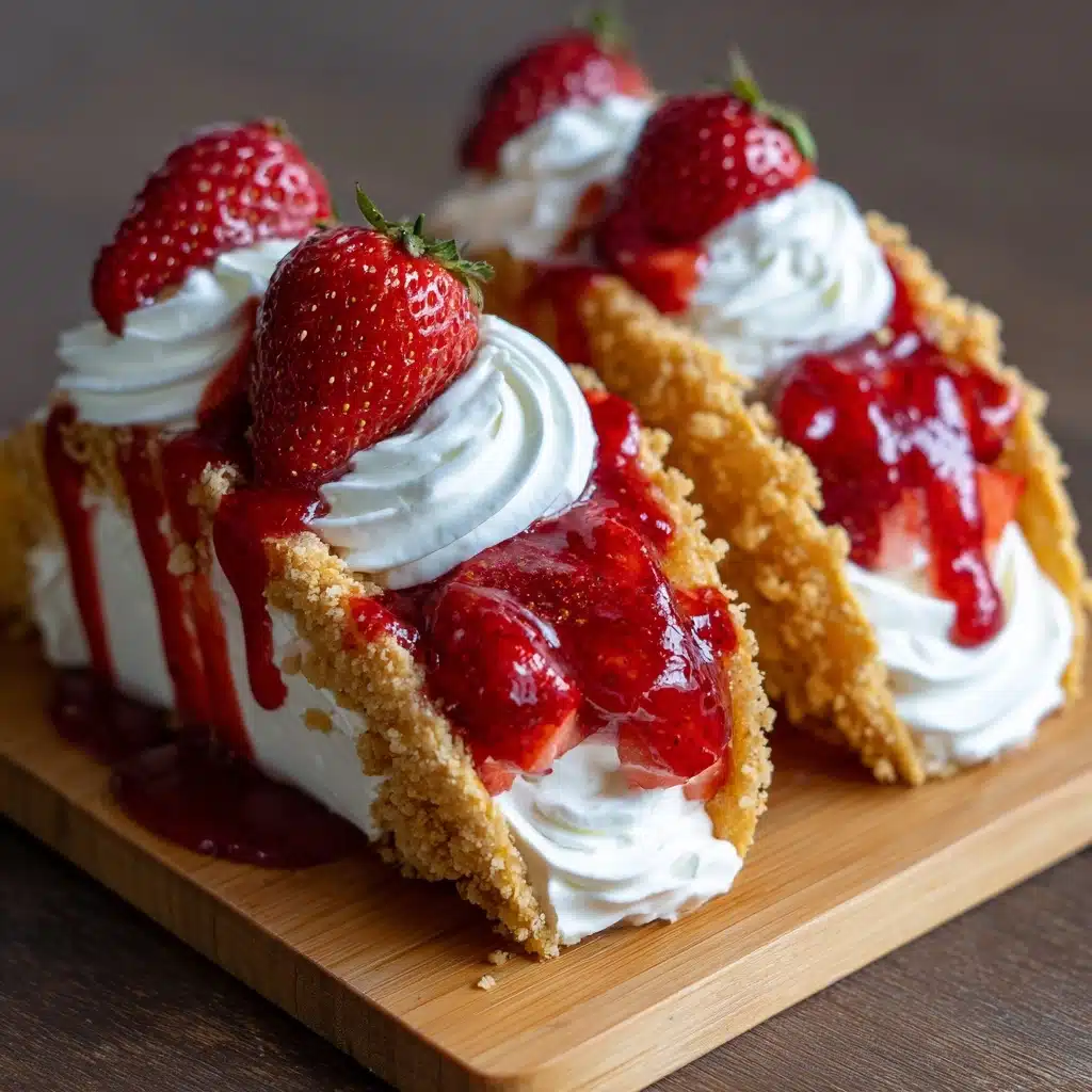 Strawberry Crunch Cheesecake Tacos Recipe - Recipe Image