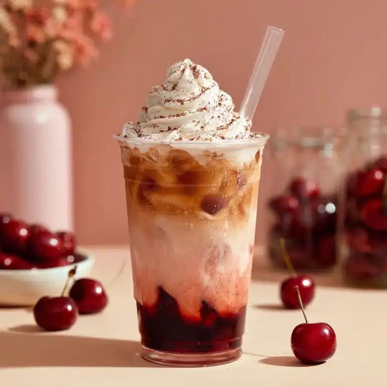 Cherry Vanilla Iced Latte
