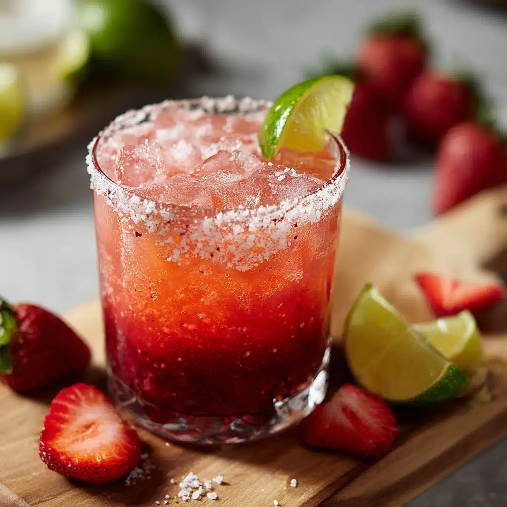 Strawberry Lime Mocktail Margarita