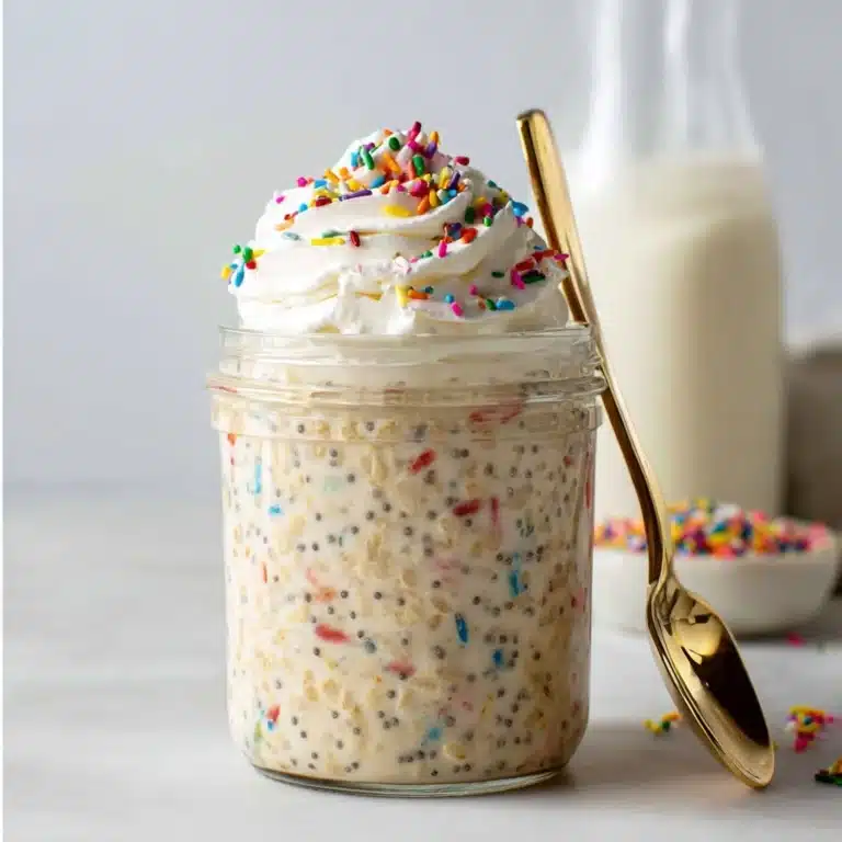 Birthday Cake Overnight Oats Recipe