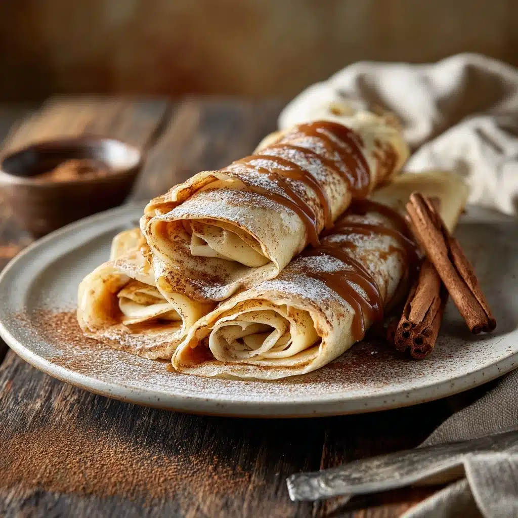 Cinnamon Roll Protein Crepes - Recipe Image