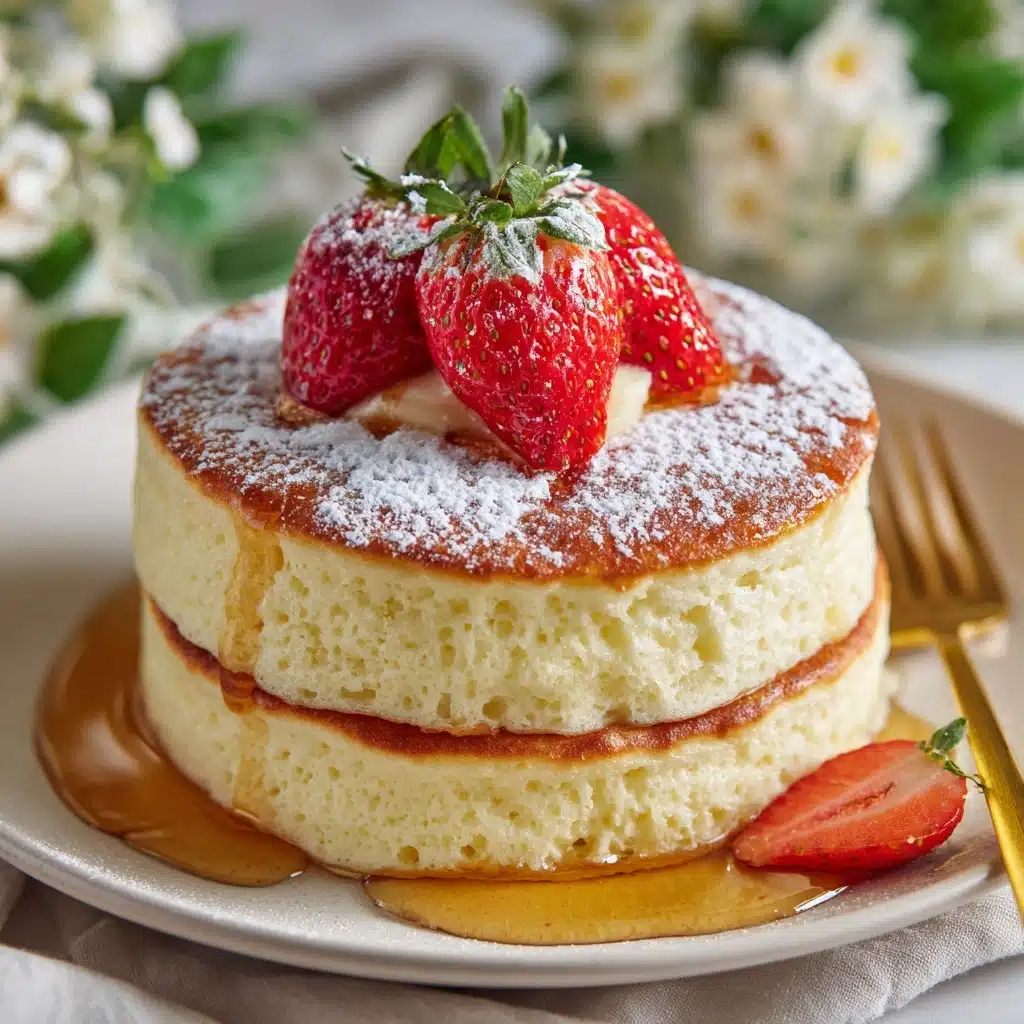 Fluffy Japanese Soufflé Pancakes - Recipe Image
