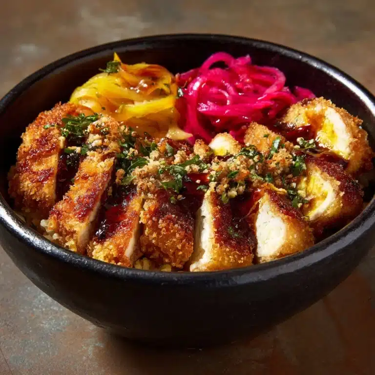 Japanese Katsu Bowls with Tonkatsu Sauce Recipe
