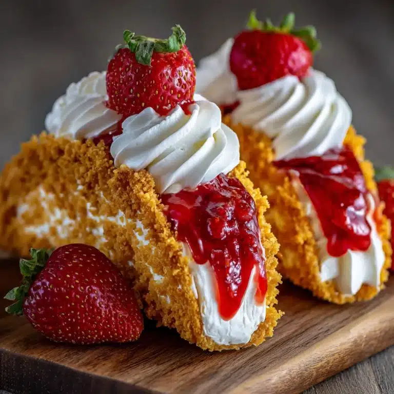 Strawberry Crunch Cheesecake Tacos Recipe