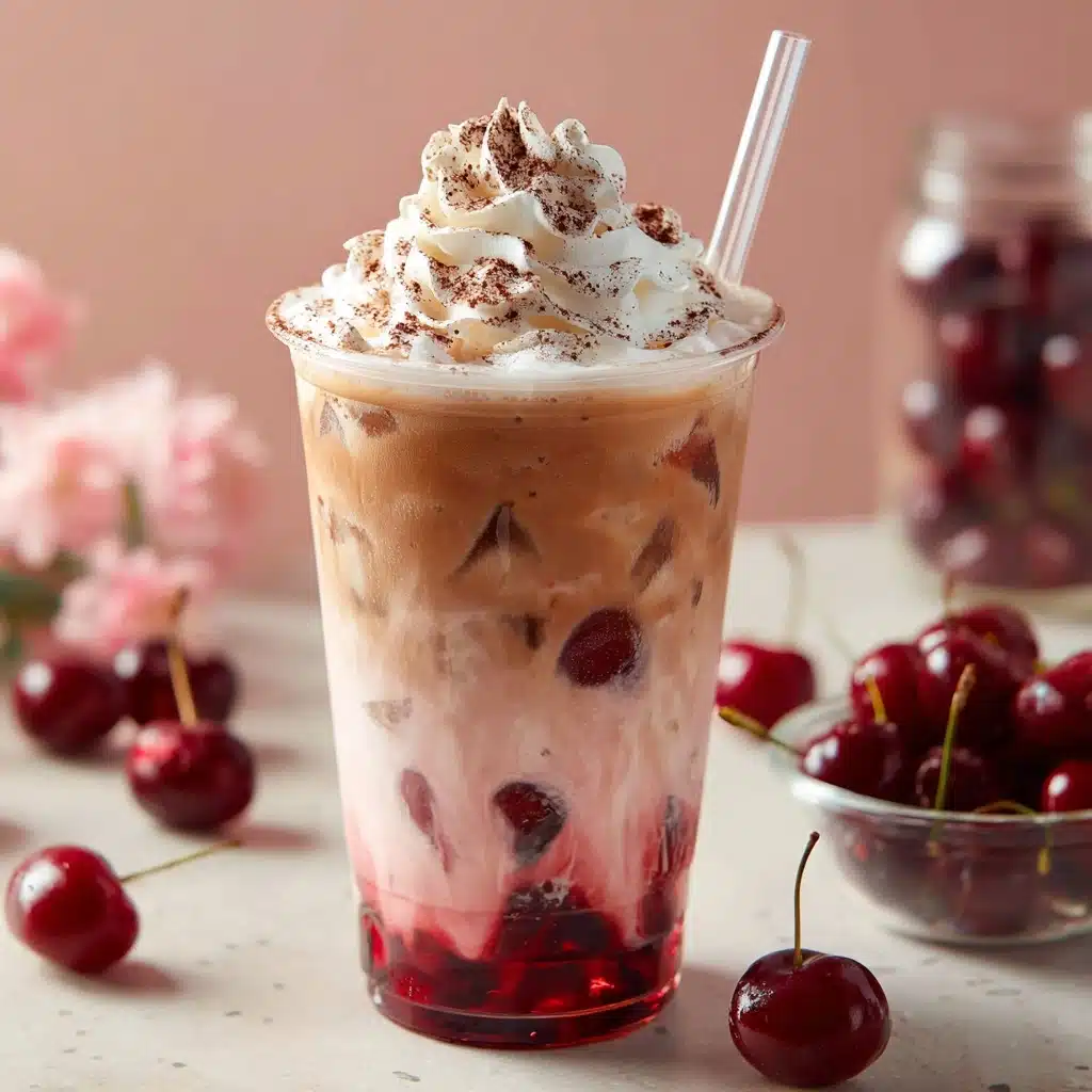 Cherry Vanilla Iced Latte - Recipe Image