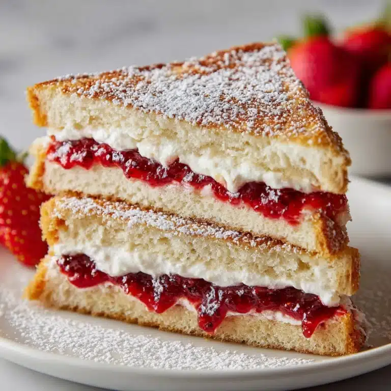 Fried Strawberry Cheesecake Sandwiches