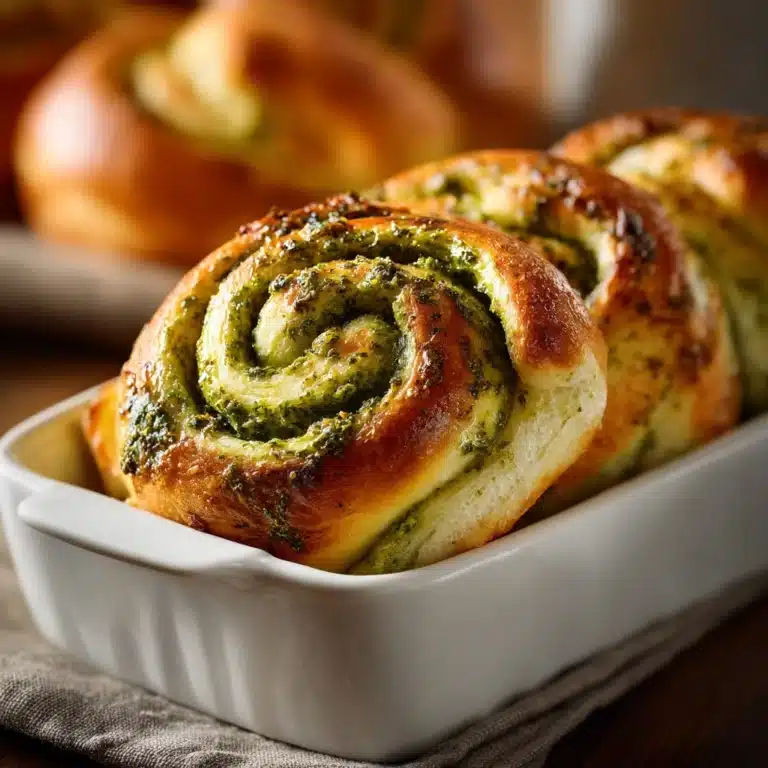 Cheesy Pesto Swirl Rolls Recipe