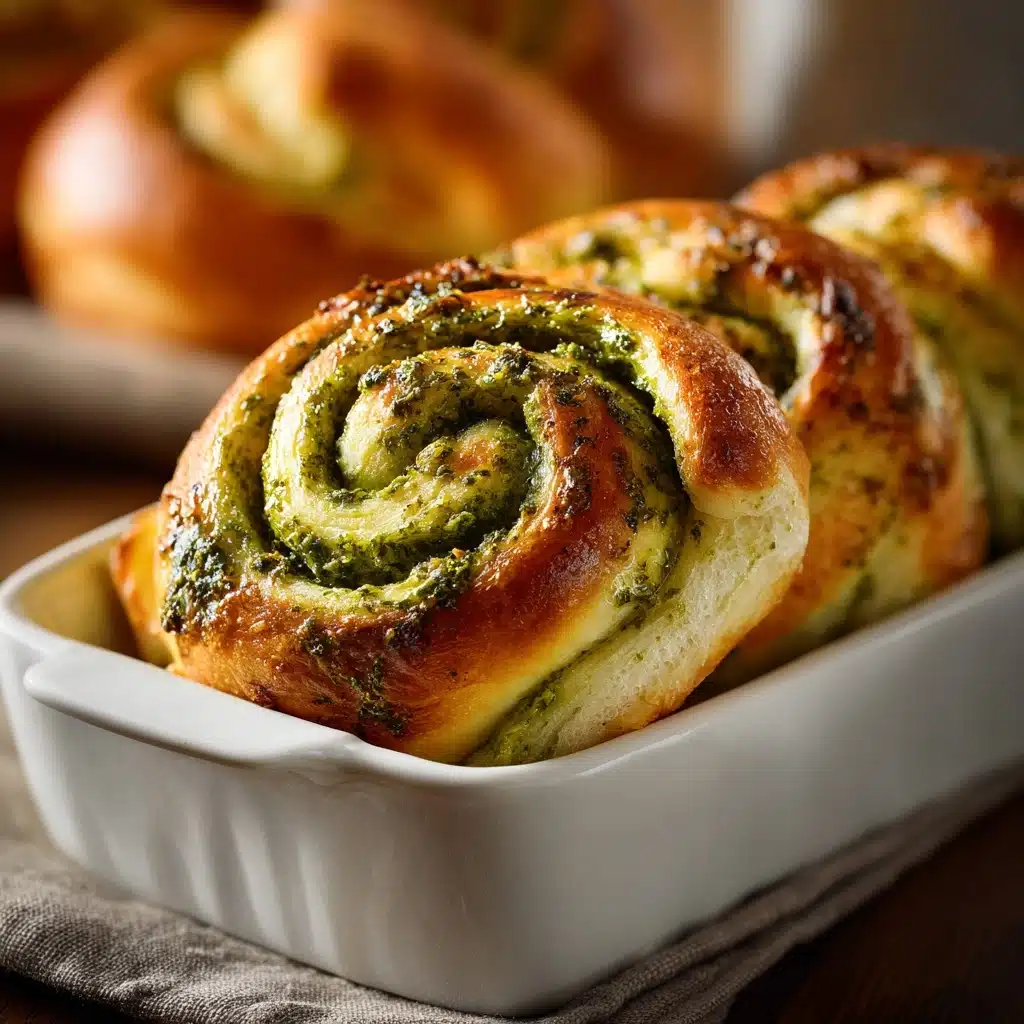 Cheesy Pesto Swirl Rolls Recipe