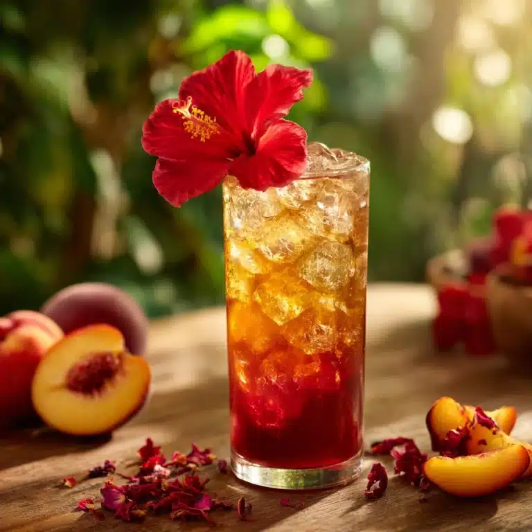 Peach Hibiscus Sunset Tea