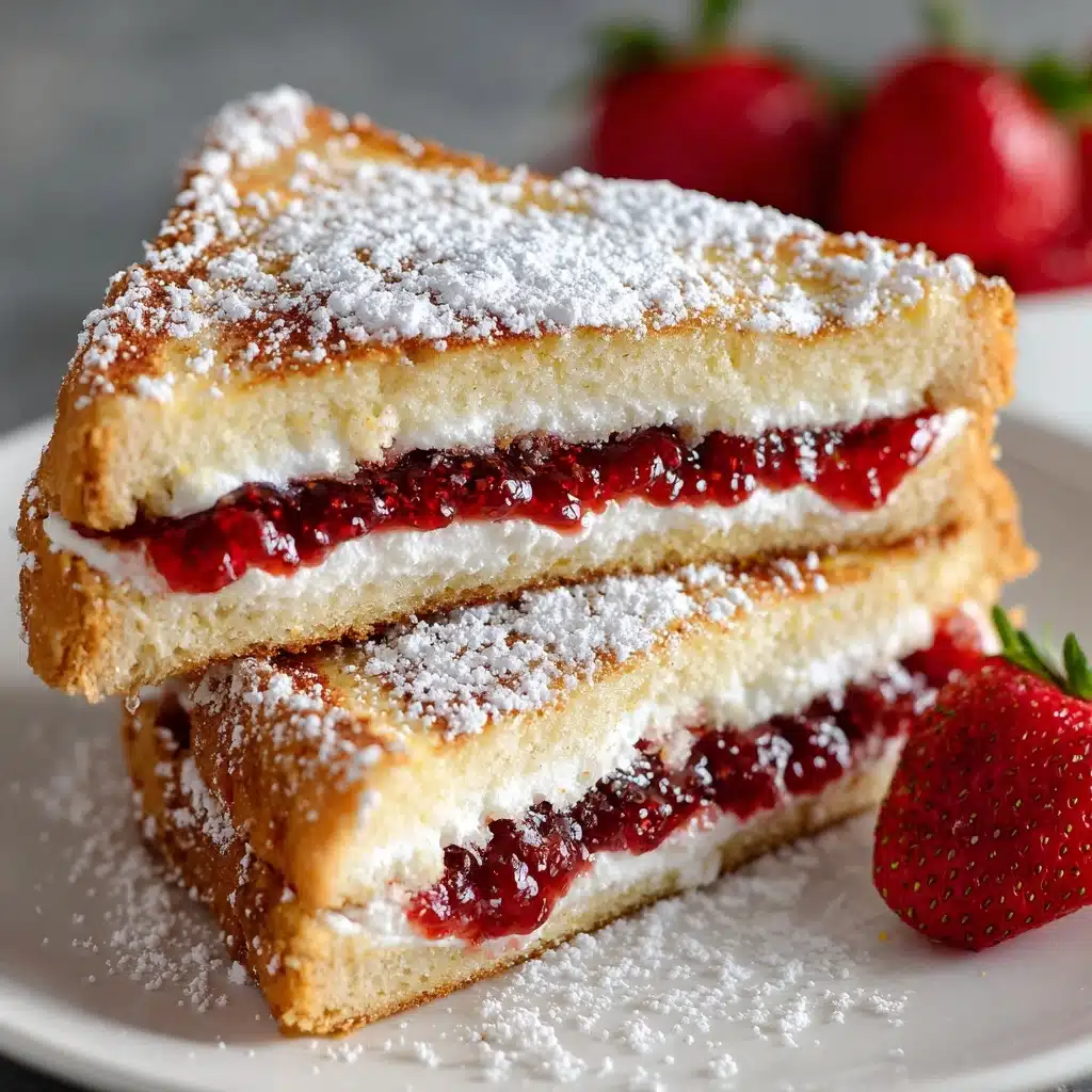 Fried Strawberry Cheesecake Sandwiches - Recipe Image
