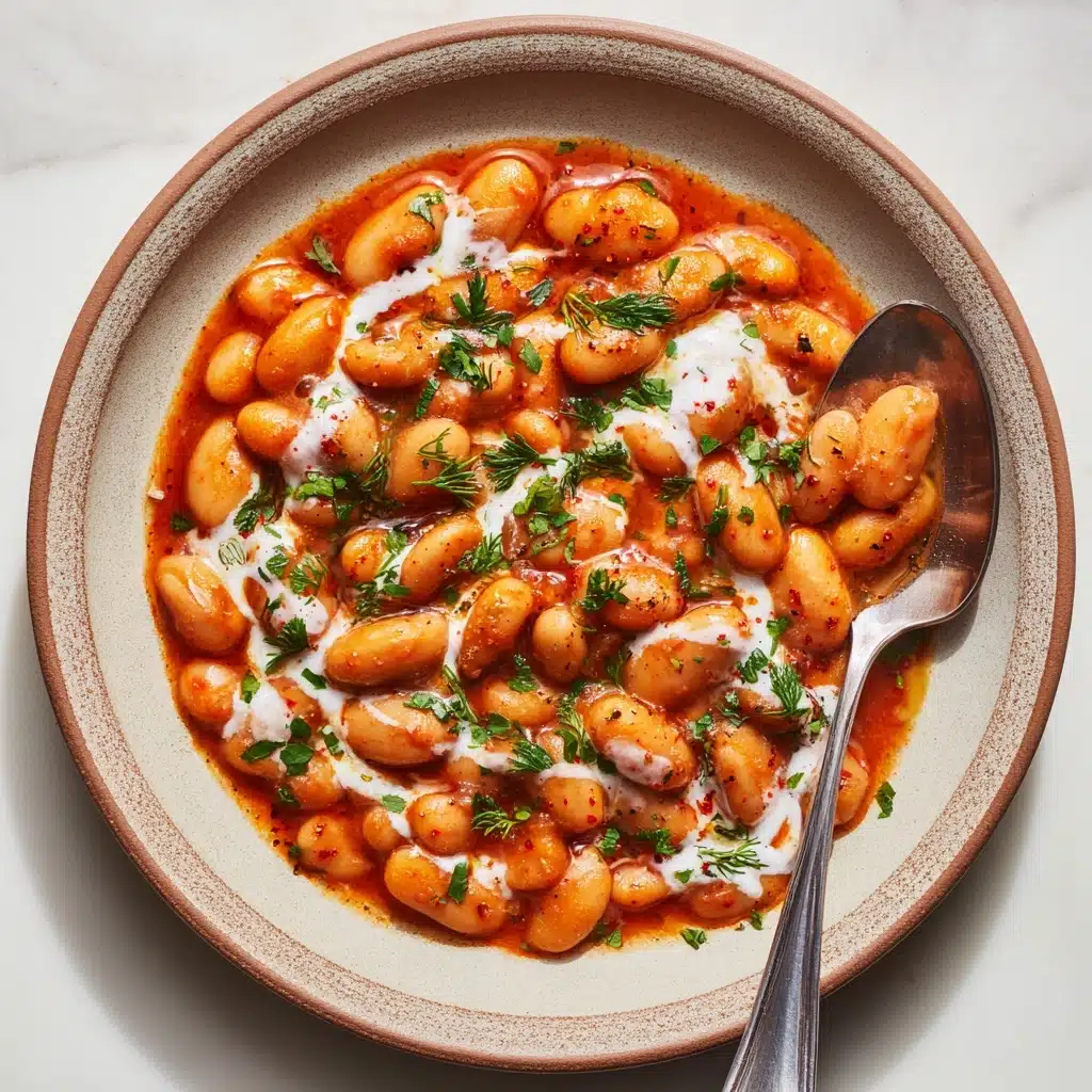 Bravas Beans With Garlic Aioli (Vegan Butter Bean Dish) Recipe - Recipe Image