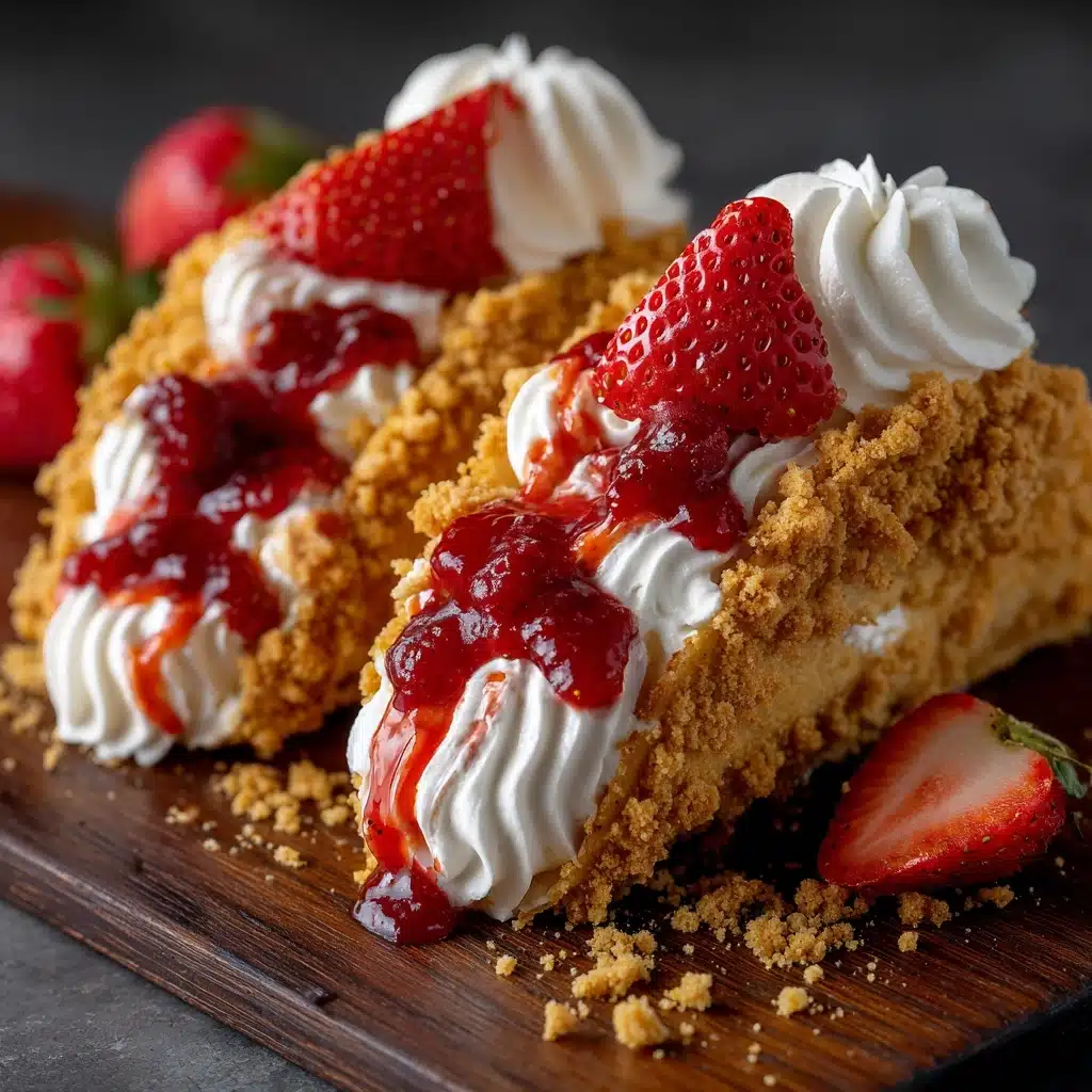 Strawberry Crunch Cheesecake Tacos Recipe - Recipe Image