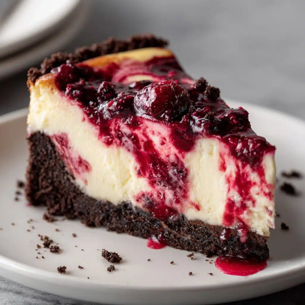 White Chocolate Raspberry Cheesecake Recipe - Recipe Image