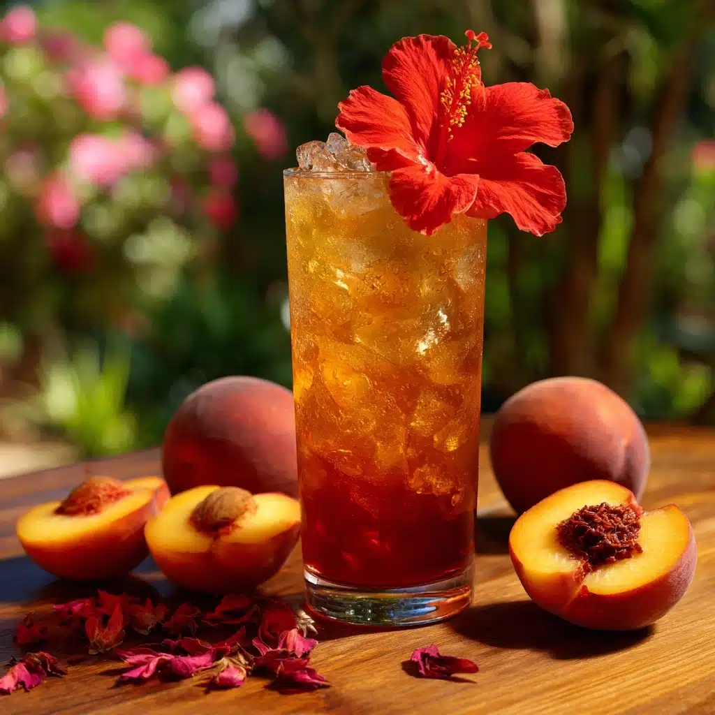 Peach Hibiscus Sunset Tea - Recipe Image