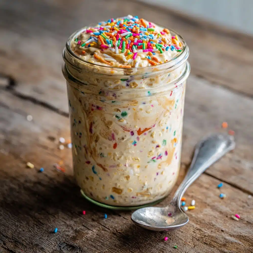 Birthday Cake Overnight Oats Recipe - Recipe Image