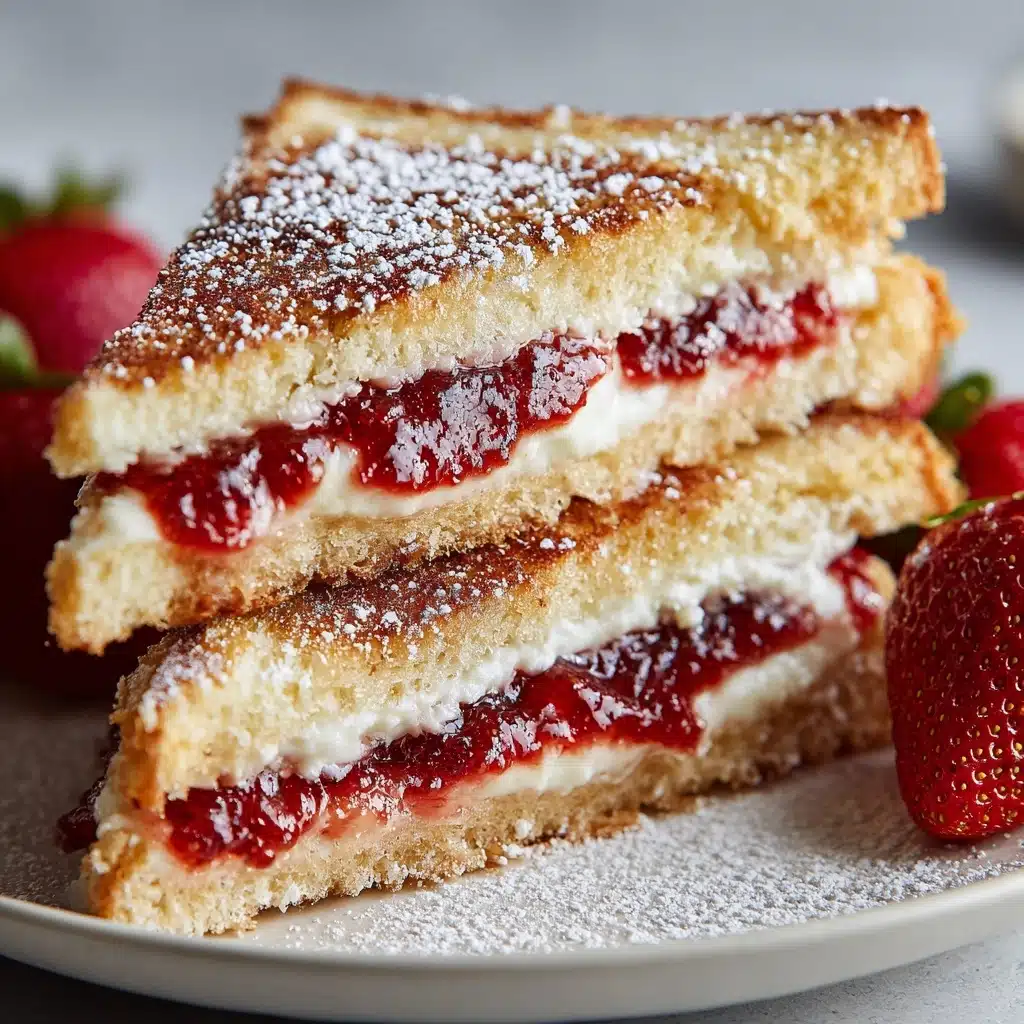 Fried Strawberry Cheesecake Sandwiches - Recipe Image