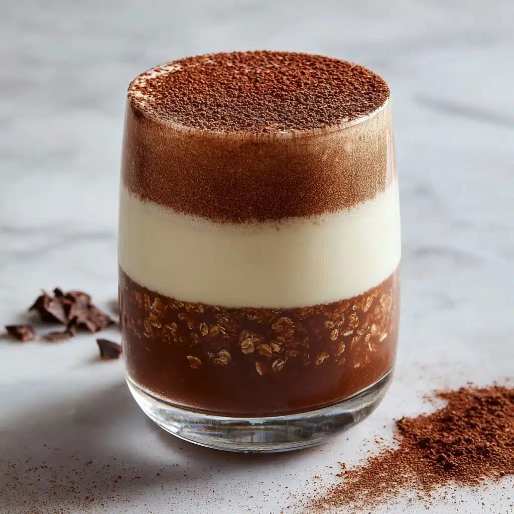 High Protein Tiramisu Overnight Oats - Recipe Image