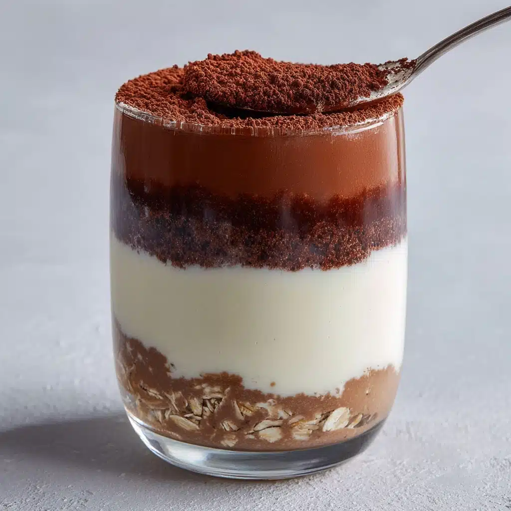 High Protein Tiramisu Overnight Oats - Recipe Image