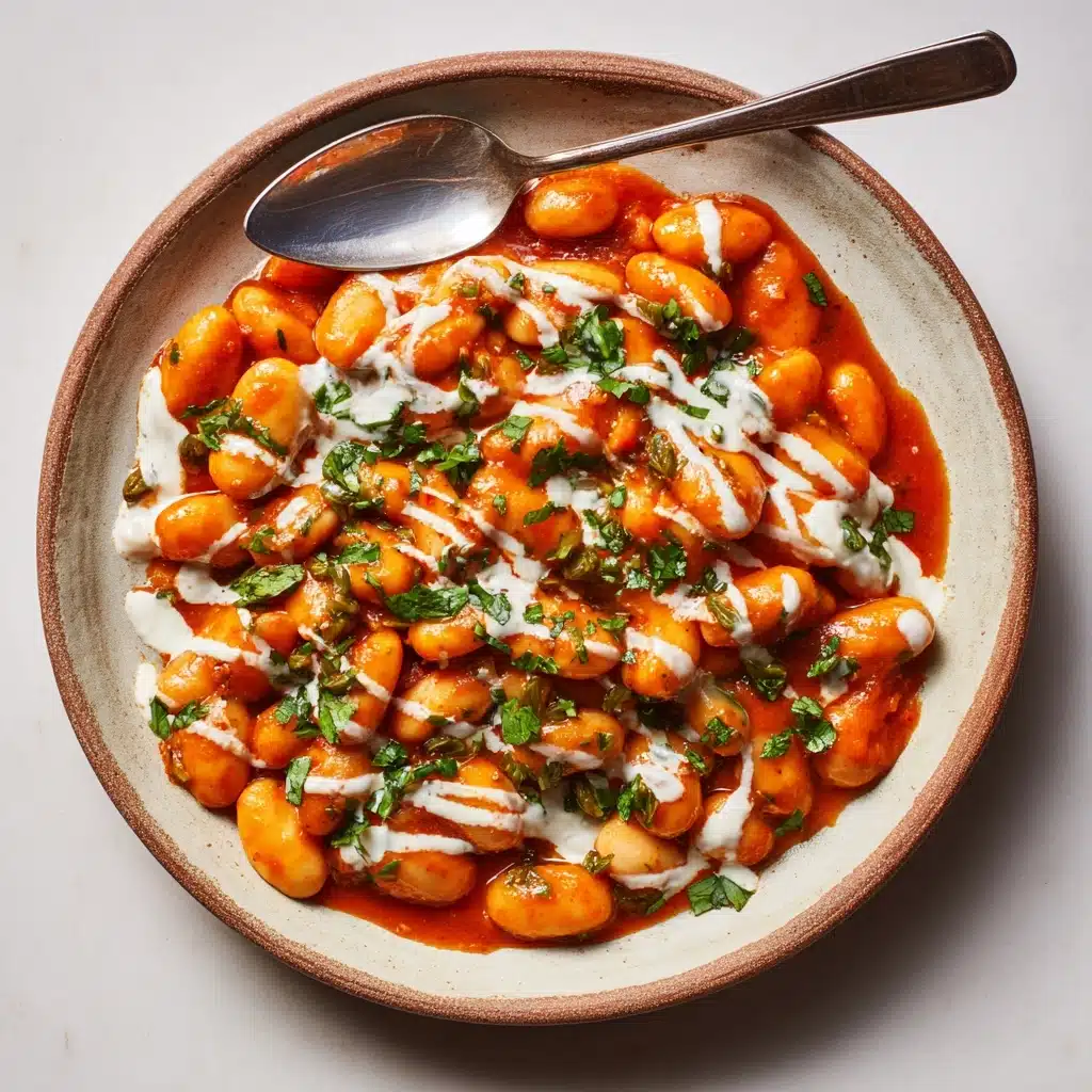 Bravas Beans With Garlic Aioli (Vegan Butter Bean Dish) Recipe - Recipe Image