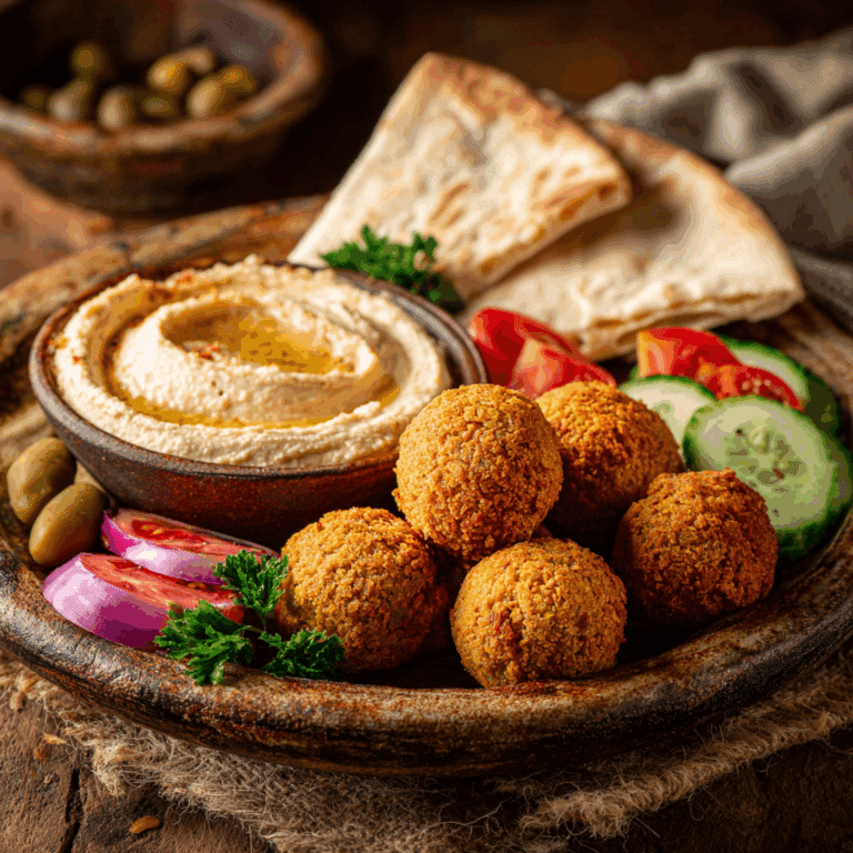 Falafel with Hummus Plate