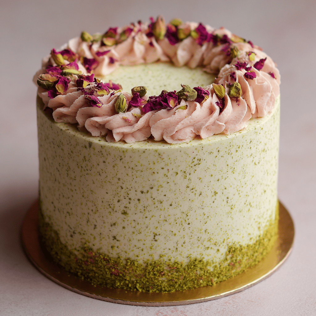 Pistachio Rose Cake