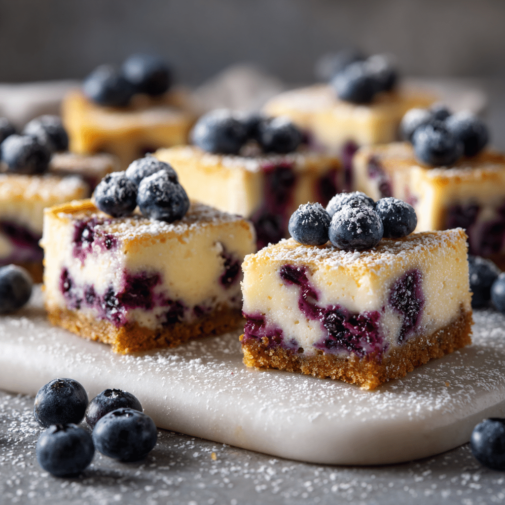 Lemon Blueberry Cheesecake Bars