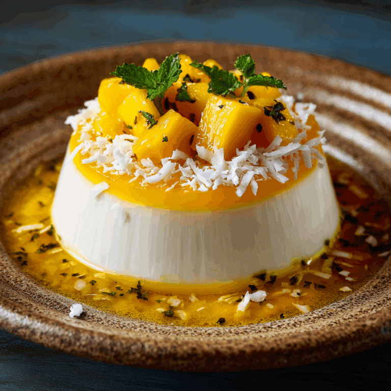 Coconut Mango Panna Cotta