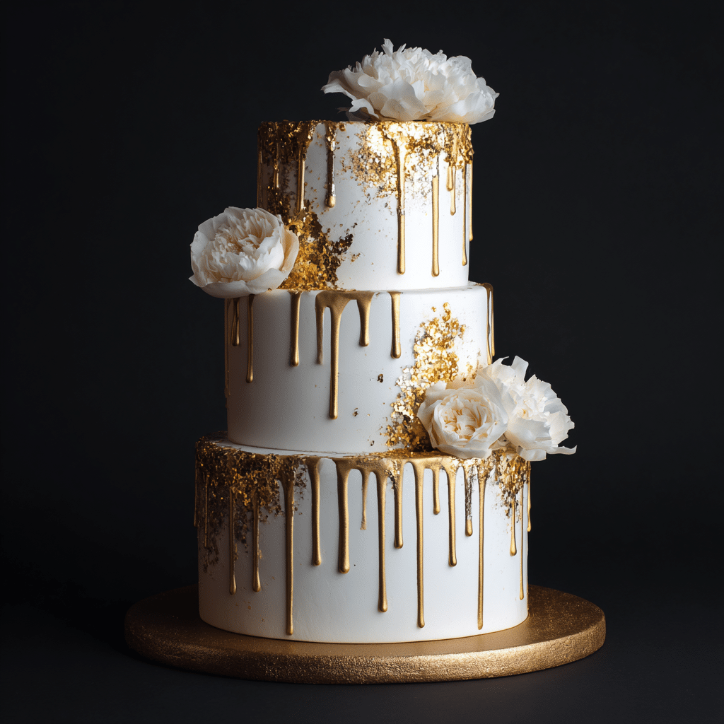 Gold Celebration Cake