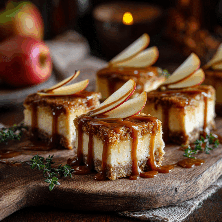 Caramel Apple Cheesecake Bars