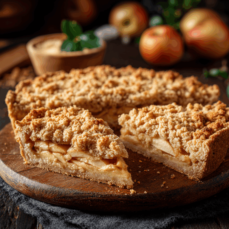 Apple Pie with Streusel Topping