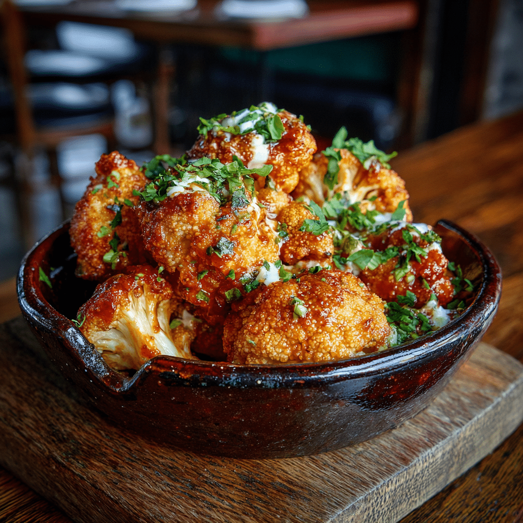 Buffalo Cauliflower Bites